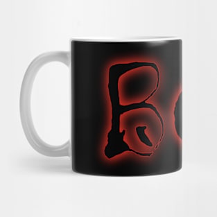 Glowing Red Neon Boo Mug